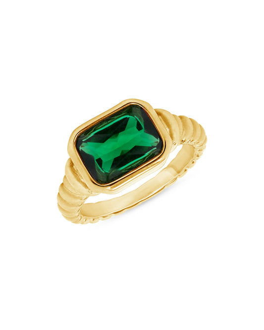 Angelina Emerald Green Ring